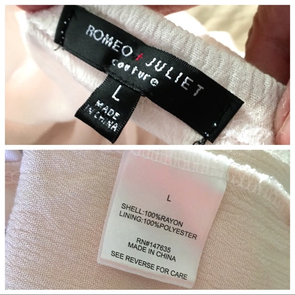 ROMEO & JULIET Crochet Detailed Ivory ROMPER - Picture 8 of 8